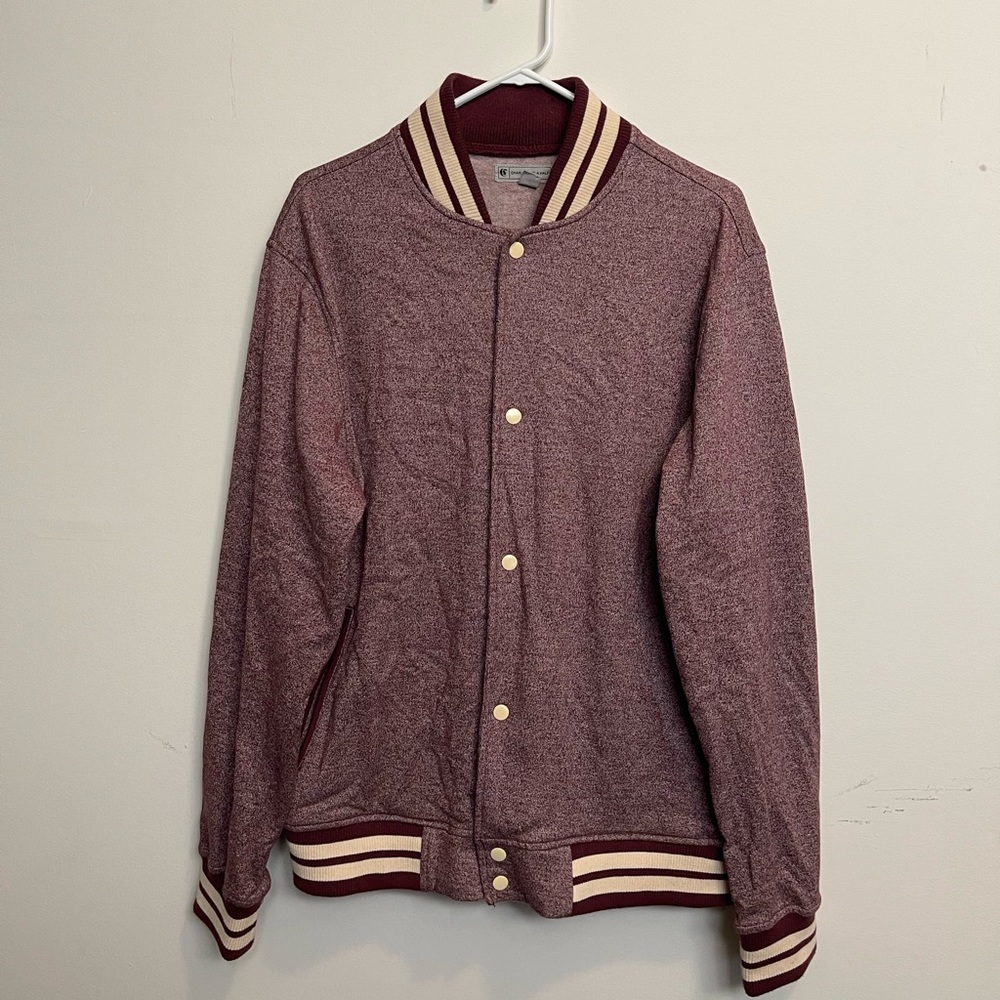 Mens Charles and A Half snap Varsity jacket